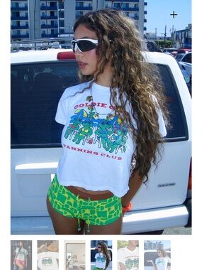 Goldie swimwear tourist tee/tanning club